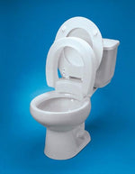 Raised Toilet Seat Elongated Hinged