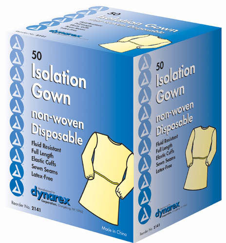 Fluid Resistant Isolation Gown Cs/50