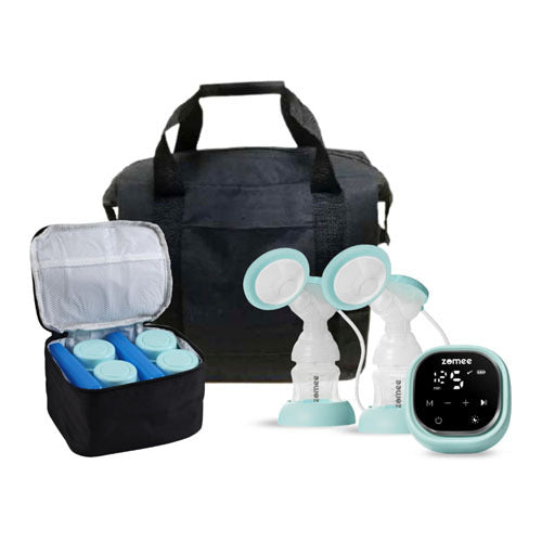 Zomee Z2 Breast Pump Bundle with Tote and Cooler