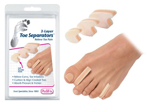 3-Layer Toe Separators Small Pk/6 - #Elite Care Supplies#