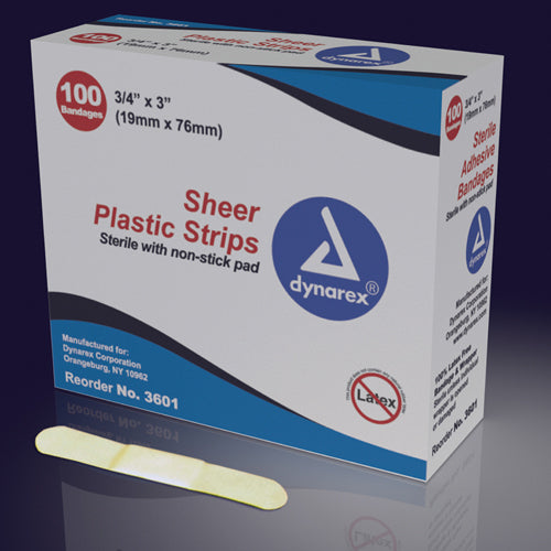 Adhesive Bandages Sterile Butterfly 1/2 x2-3/4  Bx/100