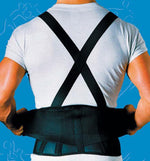 9 Back Belts With Suspenders Black X-Large Sportaid - #Elite Care Supplies#