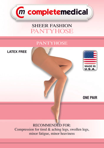 Ladies' Sheer Firm Spt  Petite 20-30mmHg  Panty Hose  Beige