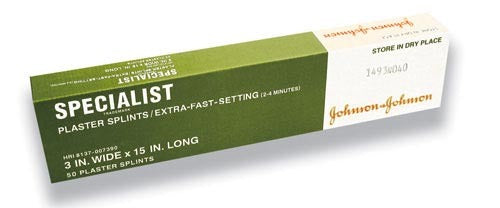 Specialist Plaster Splints X-Fast Setting 4 x15  Bx/50